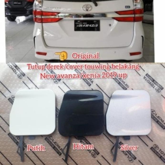 PREMIUM tutup derek towing bemper belakang Avanza Xenia 2019 up - merah