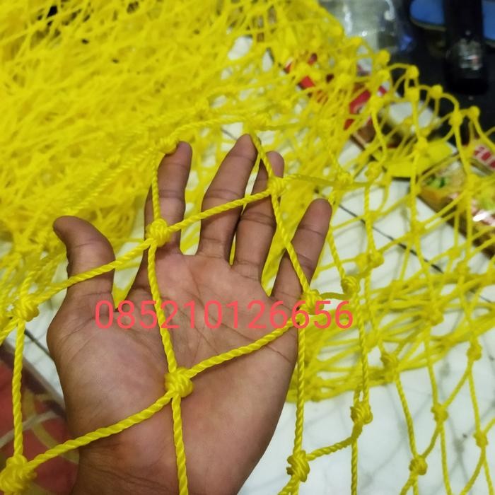 PREMIUM jaring tali tambang 3mm rajutan,jaring dinding futsal, voly, basket,