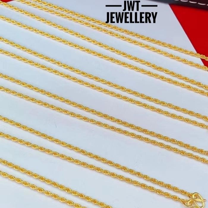 PREMIUM KALUNG EMAS KUNING TAMBANG pendek - 70%