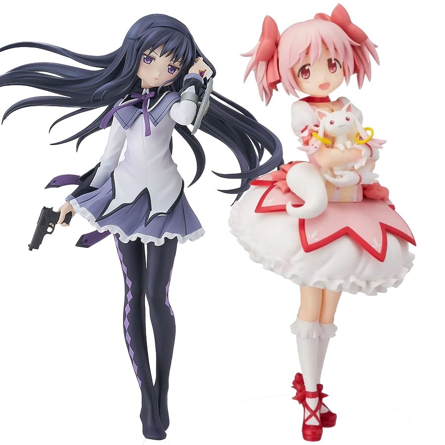 22Cm Puella Magi Madoka Magica Anime Figure Kaname Madoka Action Figure Kawaii Akemi Homura Figurine