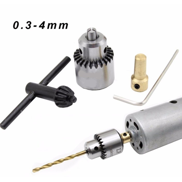 SALE KEPALA BOR JT0 CHUCK MINI CLAMP 0.3-4MM SHAFT 3.17MM JTO / DINAMO RS