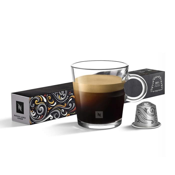

Nespresso Buenos Aires Lungo Coffee Capsule Kapsul Kopi - 10 Capsules