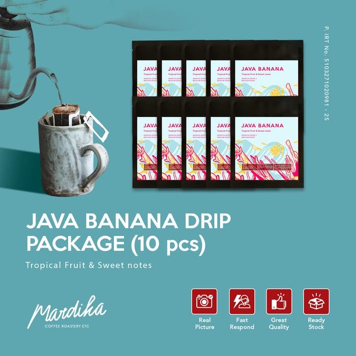 

PAKET DRIP KOPI JAVA BANANA (Arabica Single Origin) - Mardika Coffee