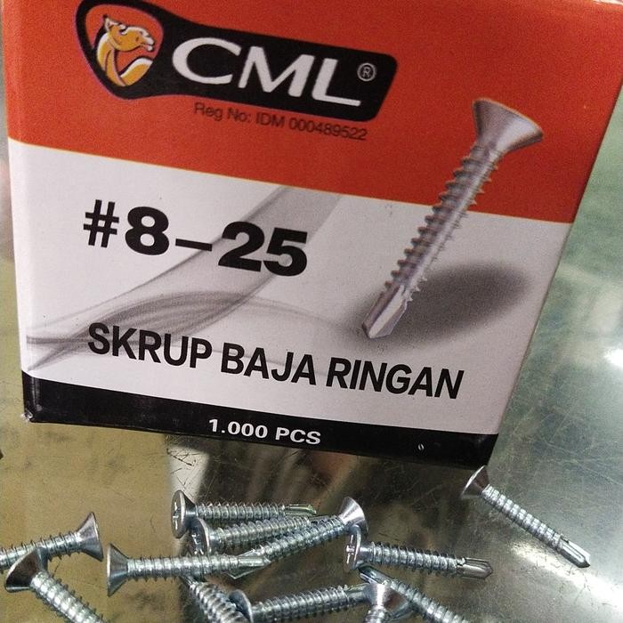 Sale Terbatas Skrup Roofing / Skrup Baja Ringan 2,5 Cm Aman