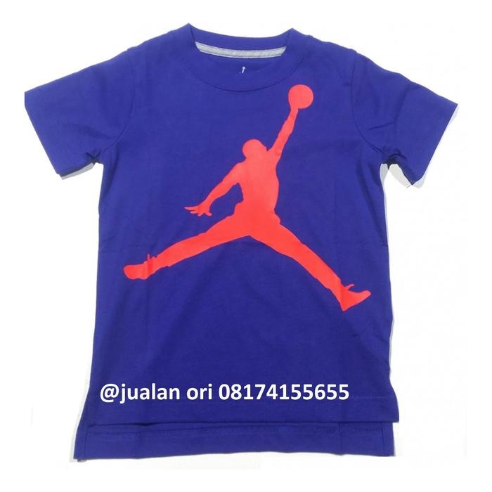 Kaos Basket Nike Air Jordan The Logo Size S Dewasa/ Kids L Katun Termurah