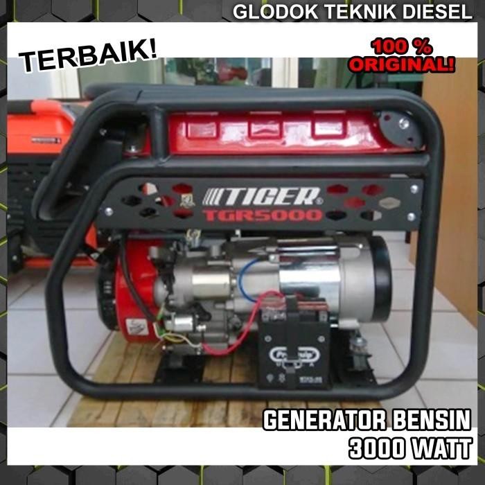 GENSET GENERATOR LISTRIK TYPE 5000 3000 WATT BENSIN PORTABLE