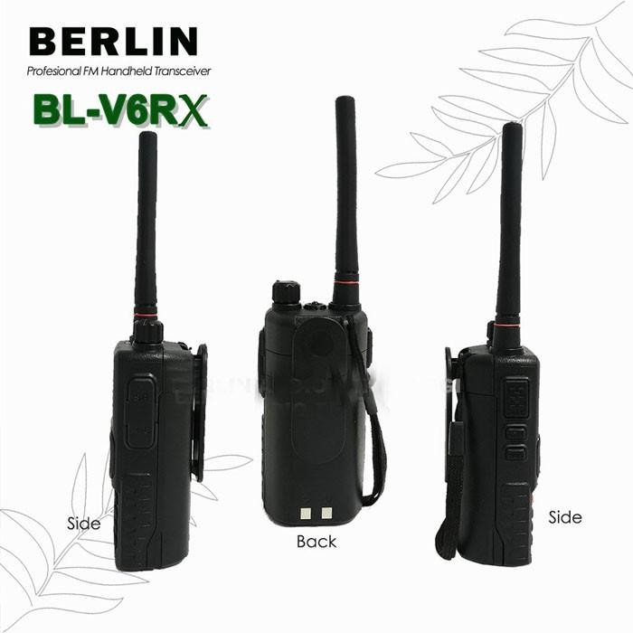 BERLIN BL-V6RX HANDIE WALKIE TALKIE HT SINGLE BAND UHF VHF