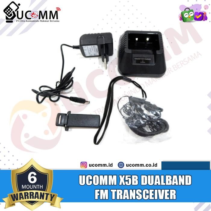 UCOMM X5B X5 UV5R BFUV5R BF UV-5R HT DUAL BAND ORIGINAL GARANSI RESMI