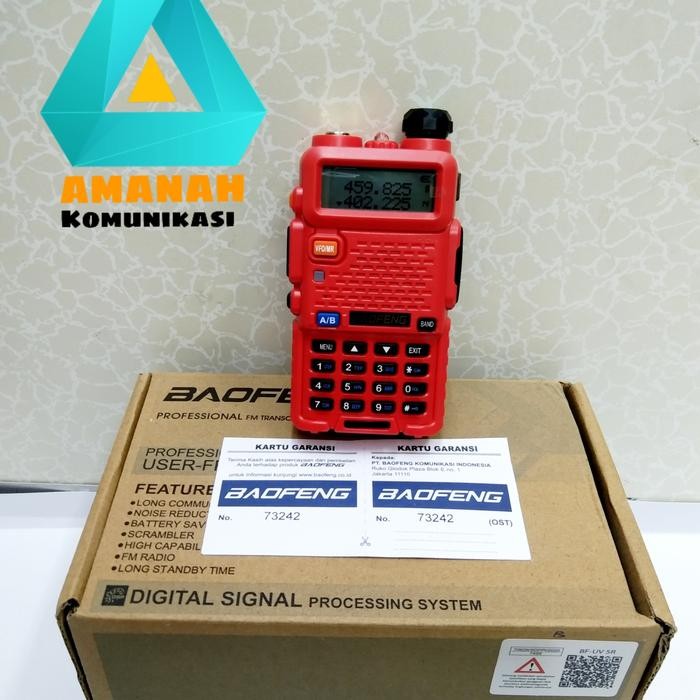 HT BAOFENG UV 5R DUAL BAND KUNING MERAH BIRU HITAM ORIGINAL MURAH