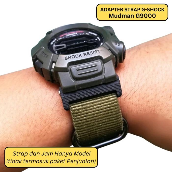New Product Adapter Strap Tali Jam Casio G-Shock Mudman G9000 Untuk Nato Zulu Strap 22Mm