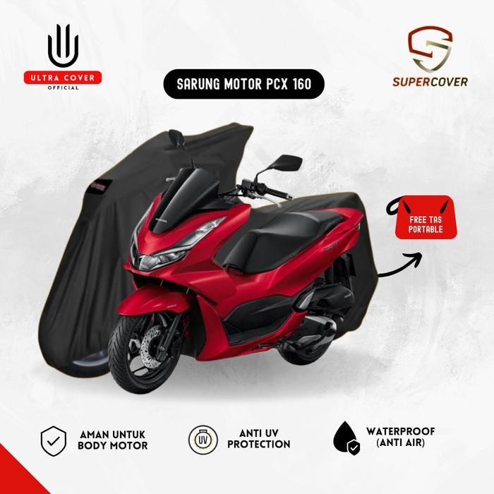 PREMIUM Sarung Motor PCX 160 CBS ABS Super Cover Waterproof Premium Outdoor