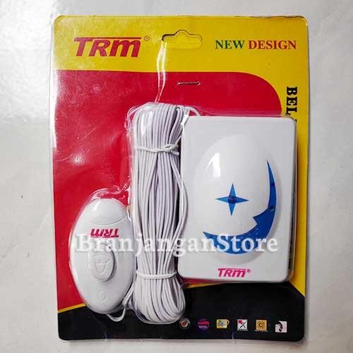 PREMIUM Bel Pintu Rumah + Kabel 10m TRM BL 250 Door Bell Putih Biru