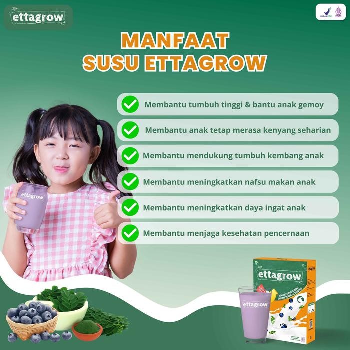 

BARANG TERLARIS Paket 3 Box Susu EttaGrow Susu Kambing dengan Blueberry & Daun Kelor untuk Tumbuh
