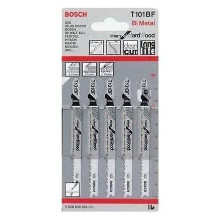 Terpopuler Bosch Mata Gergaji Jigsaw T101Bf Kayu Keras Clean Hard Wood Set 5 Pcs