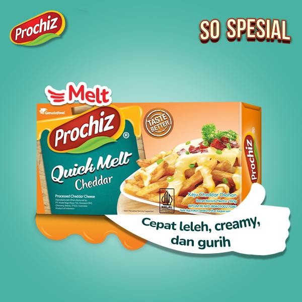 

BARANG TERLARIS Keju PROCHIZ Quick Melt 160 gr Double Pack