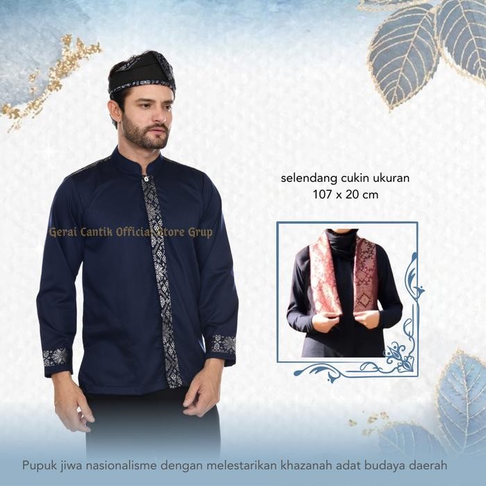 Terbaru Grosir Terlaris Premium Iket Kepala Songket Melayu Lacak Jambi Tanjak Original