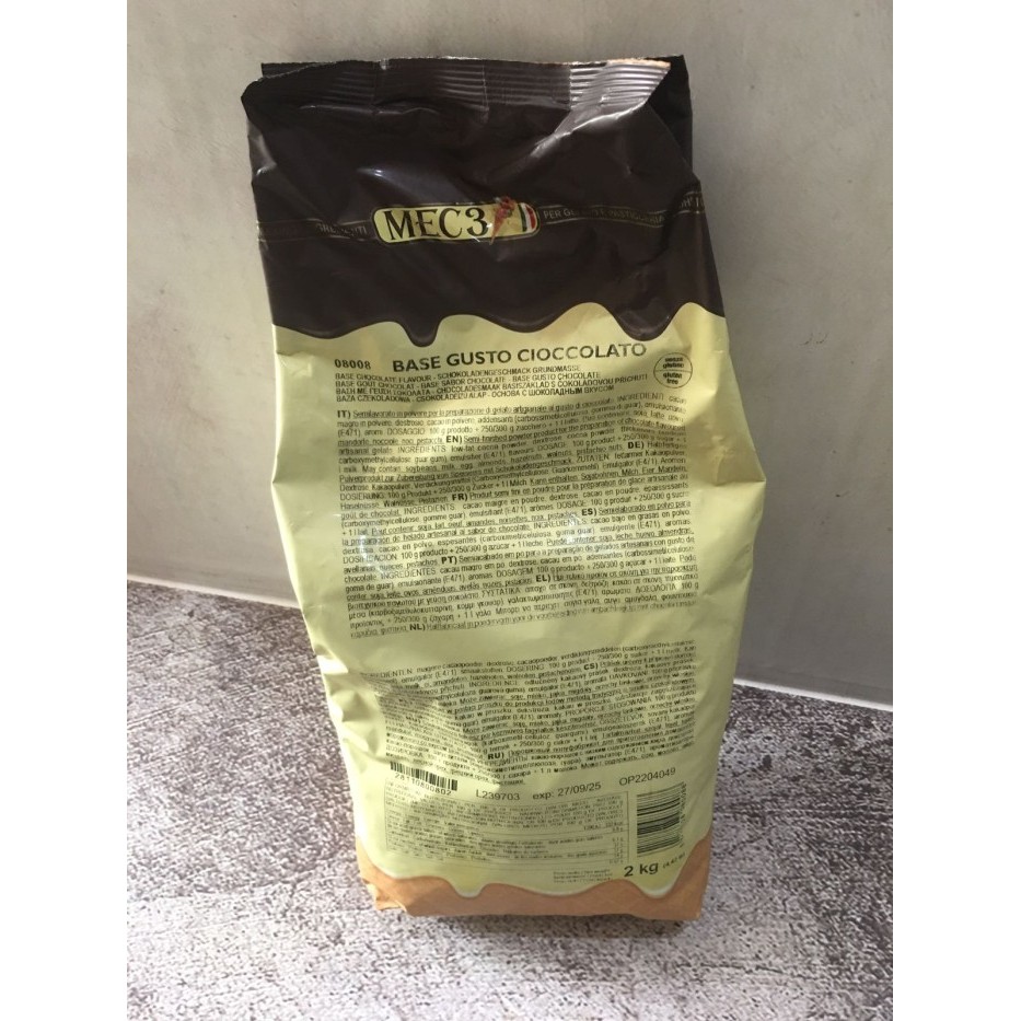 

Ready JT MEC3 Base Gusto Cioccolato /Chocolate Gelato Base Powder