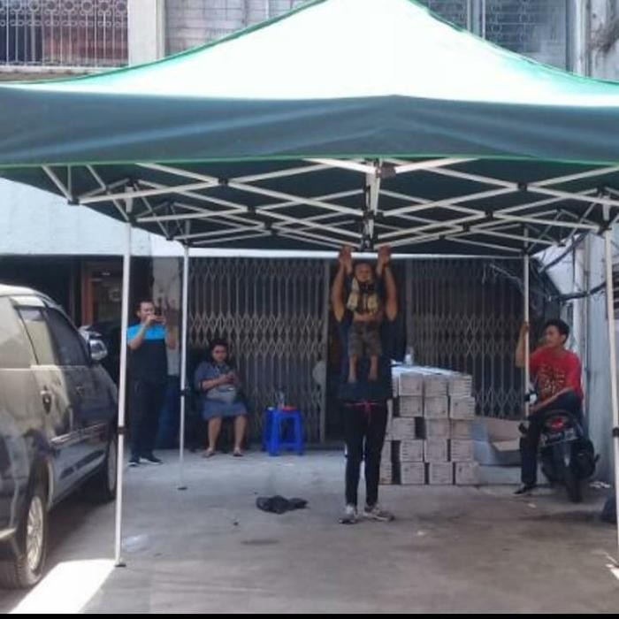 tenda lipat uk 3x4.5 super tebal 1.2mm