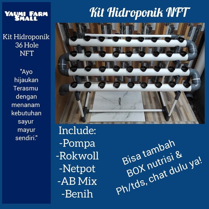 Terlaris Kit Hidroponik 36 Hole Nft