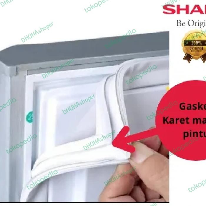 KARET MAGNET PINTU KULKAS SHARP 2PINTU SJ-225/235/236/237 BAGIAN BAWAH