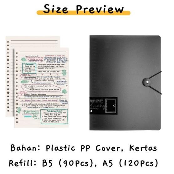 

BUKU BINDER RING A5 B5 NOTEBOOK DILEPAS CINCIN BESI BUKU KODE 1168