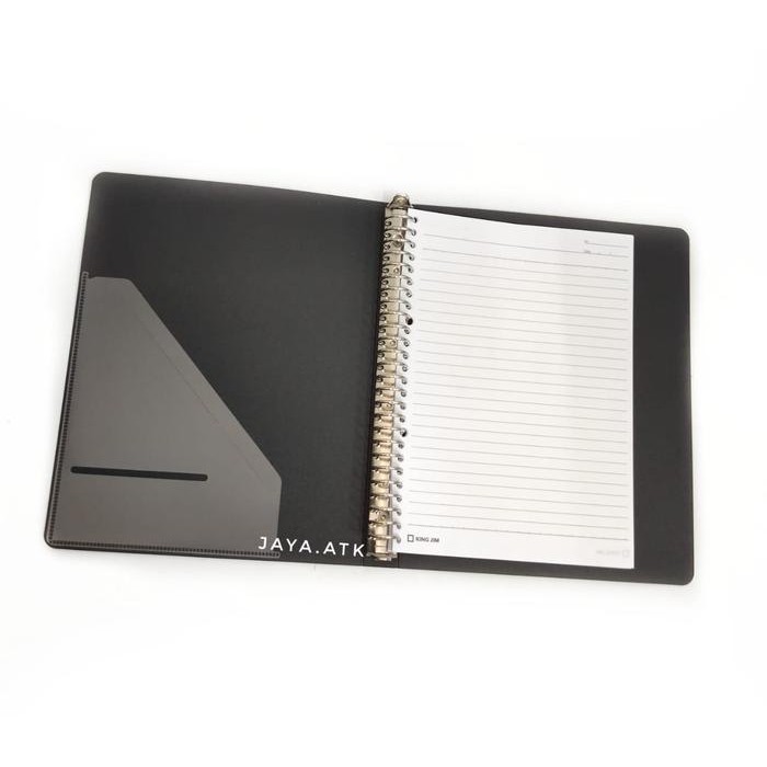 

BINDER NOTE B5 MAP BINDER LOOSE LEAF B5 26 RING HITAM KING JIM 129SPGA KODE 172