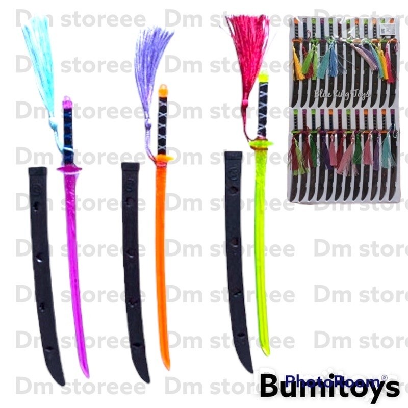 mainan pedang warna+tali 22cm / pedang pedangan anak / mainan anak murah