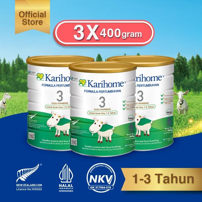 

Barbara.storee Karihome 3 Susu Formula Pertumbuhan untuk Anak Usia 1 - 3 tahun 3 pcs