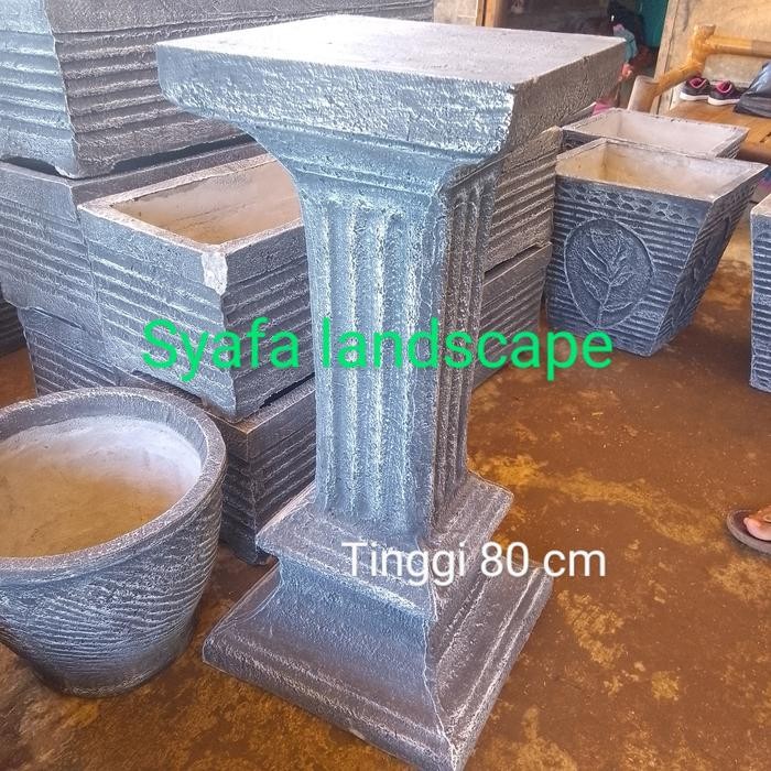 pilar pot / tatakan pot semen tinggi 80 cm Kode 64