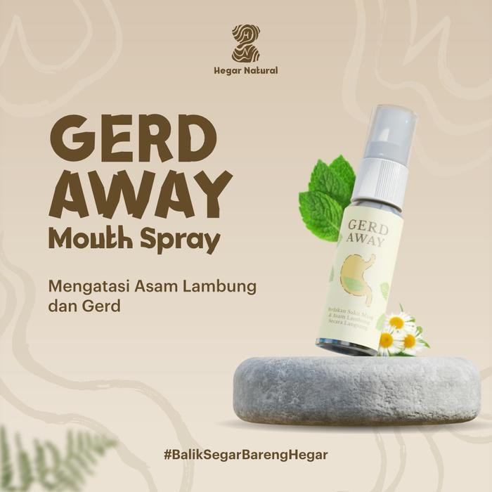 Hegar Natural - Gerd Away Untuk Membantu Mengatasi Gejala Asam Lambung dan Gerd