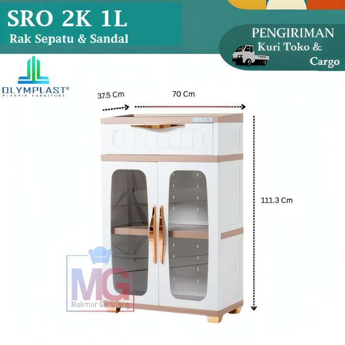 Lemari Sepatu Plastik / Rak Sepatu Plastik Olymplast SRO Series