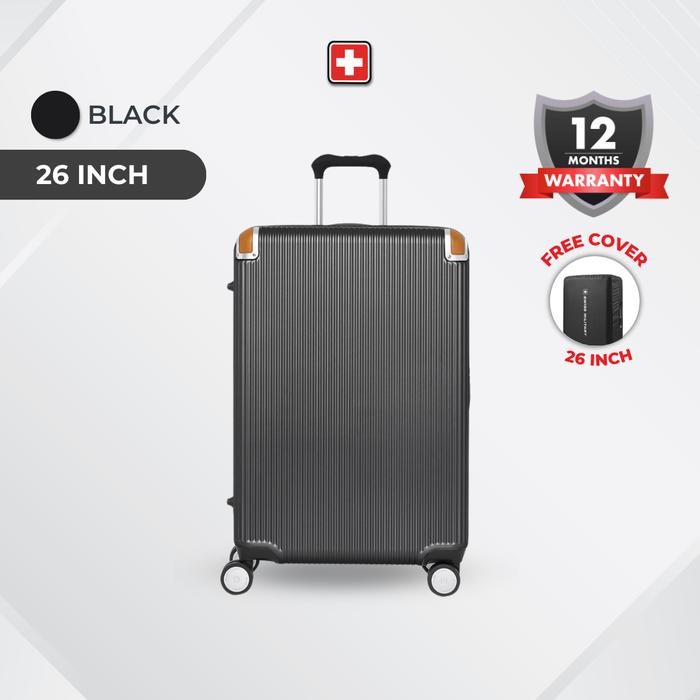 Swiss Military Koper Zeneba Black - Koper Bagasi 26inch
