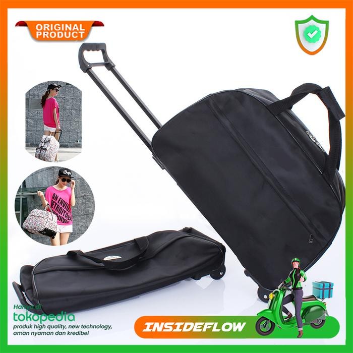 Tas Koper Roda Duffel Trolley Traveling