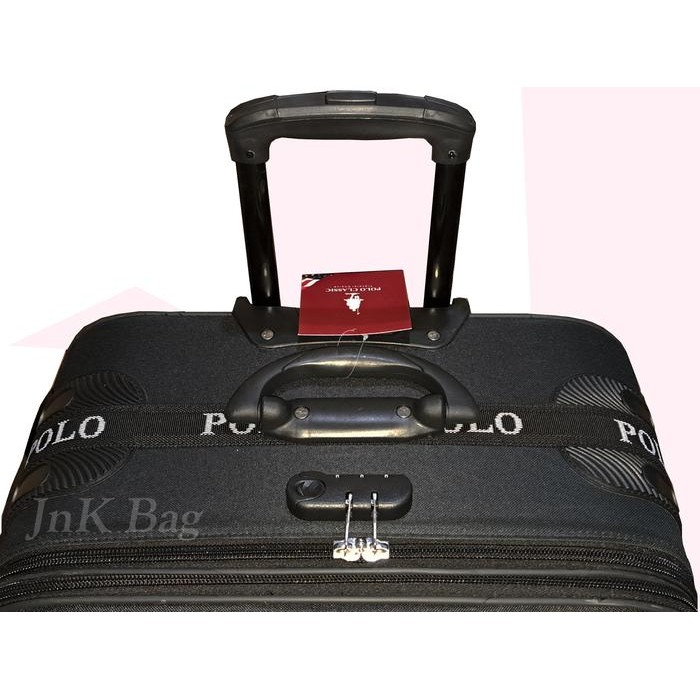 Koper 28 Inch Emborse Koper Polo Classic Bahan Kain Ukuran Besar