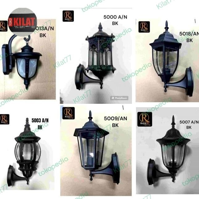 Lampu Dinding Taman Outdoor Klasik Antik Dekorasi Taman Kaca Impor