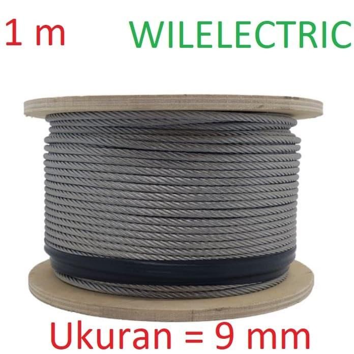 PREMIUM Kawat seling galvanis 9 mm 9mm / Kabel Seling / Steel Wire Rope