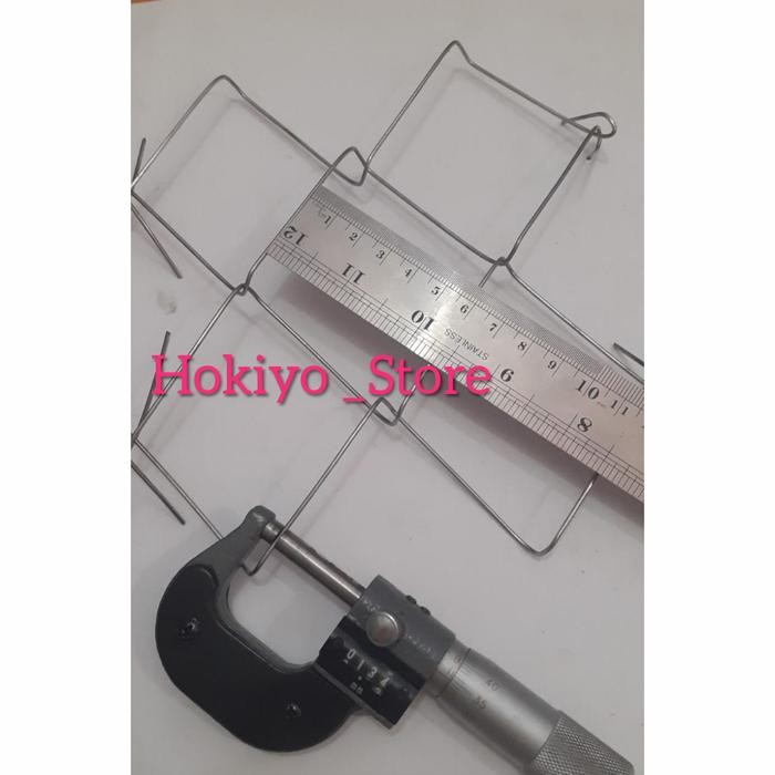 PREMIUM kawat pagar / Kawat Harmonika Galvanis lubang 6 cm tinggi 1 meter