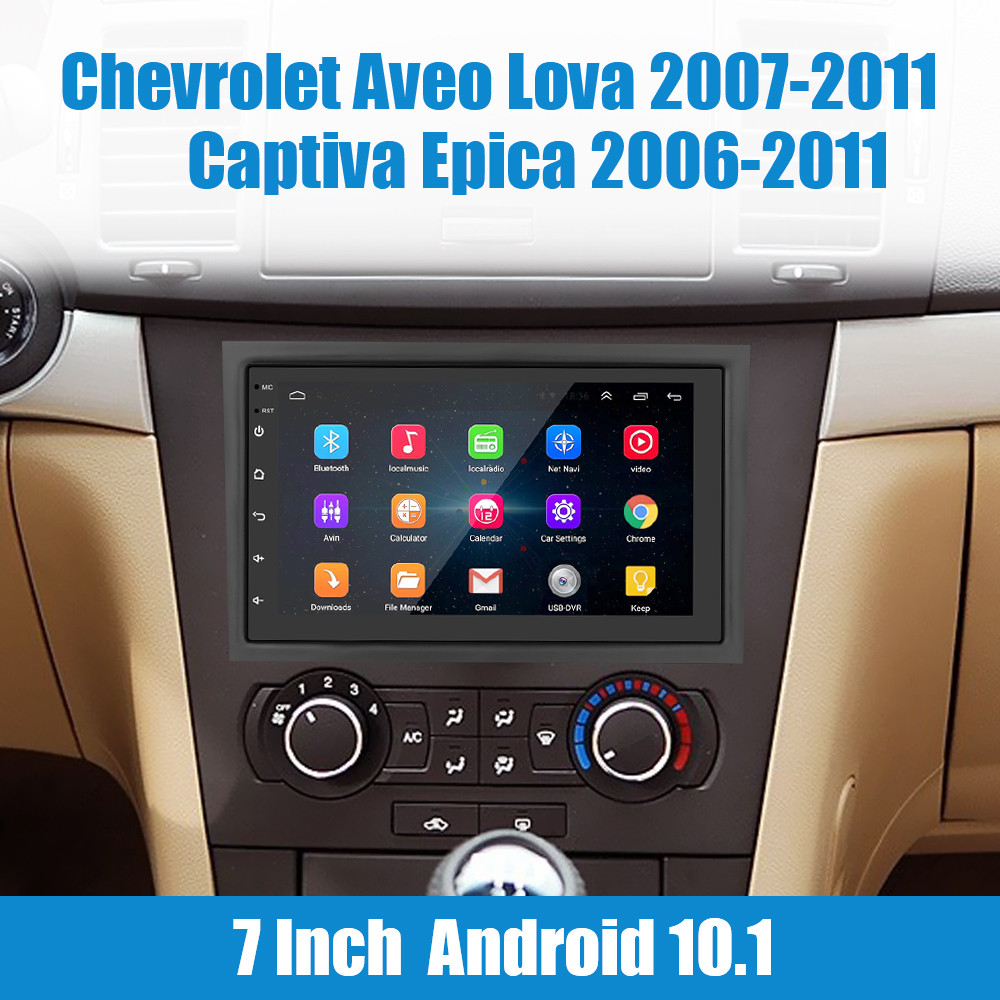 Multimedia 7 Inch 2 Din MP5 Player Android 10.1 Carplay For Chevrolet