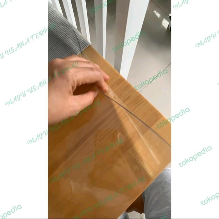 taplak meja makan/mika bening meteran/taplak meja plastik TEBAL