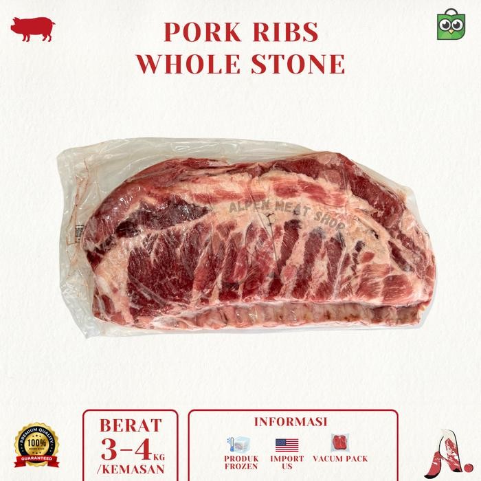 

Iga Babi Import Frozen/ Pork Spare Ribs Wholestone - Daging Babi Frozen Import US