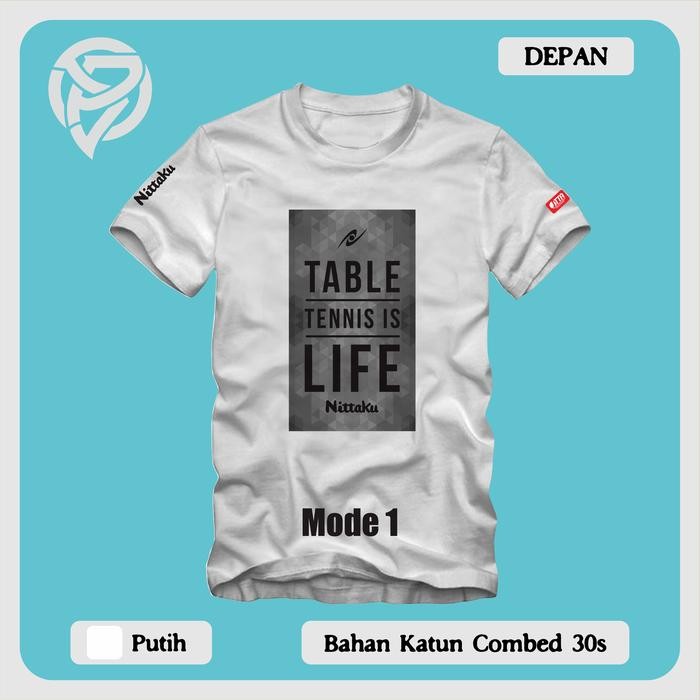 Terlaris Kaos Pingpong Lokal Table Tennis Tenis Meja Nittaku Olah Raga