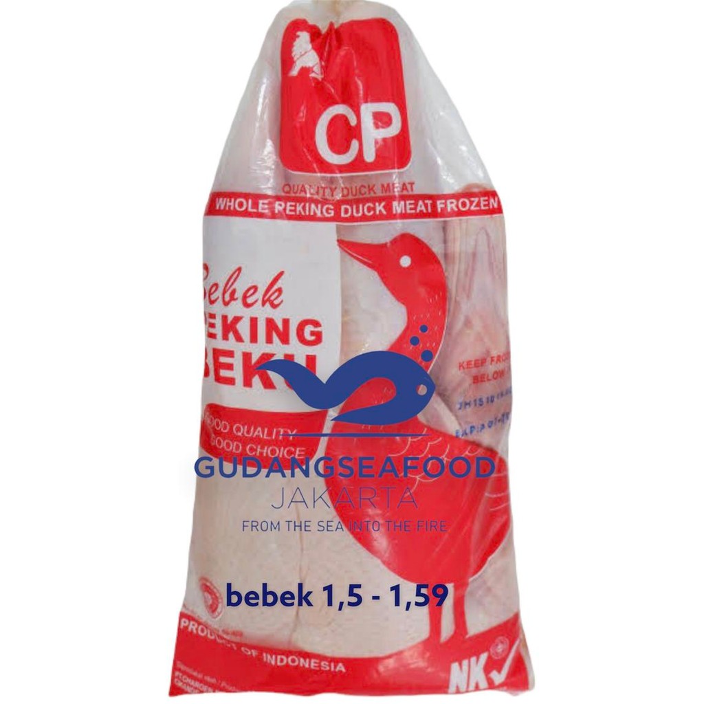 

bebek peking merk CP berat 1,50 - 1,59