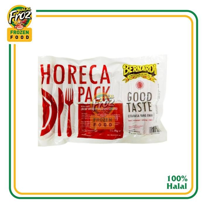 

Sosis Sapi Horeca Pack Breakfast Bernardi 1 Kg isi 45 pcs