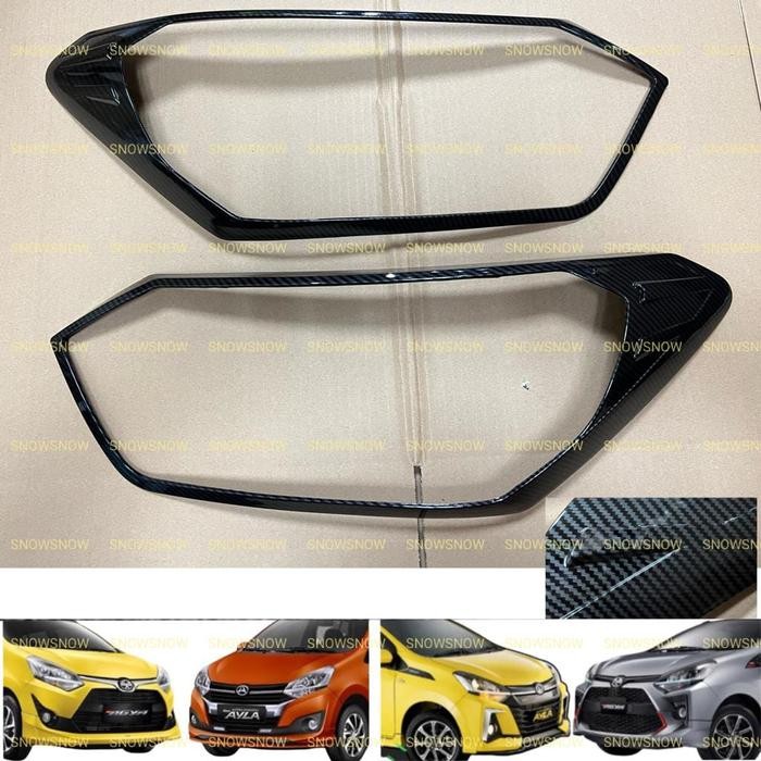 Terbaik Garnish Lampu Depan Agya 2017 2020 Carbon