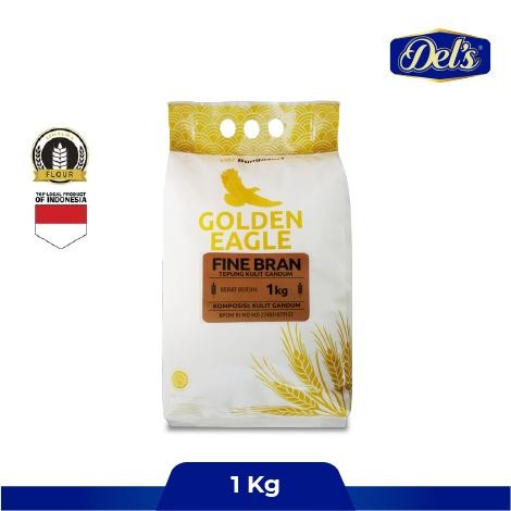 

Caraka.store1 Kulit Gandum Halus Golden Eagle Fine Bran 1kg