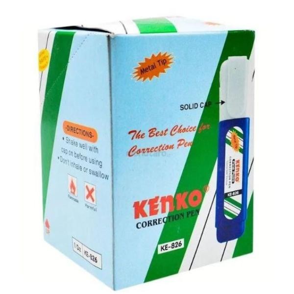 

[ 12 pcs ] tip-ex kenko cair / tipex kertas cair / correction tape kenko cair 826 823 kode 510