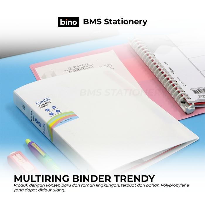 

BANTEX MULTIRING BINDER TRENDY WARNA POLOS B5 26 RING #3126 KODE 301