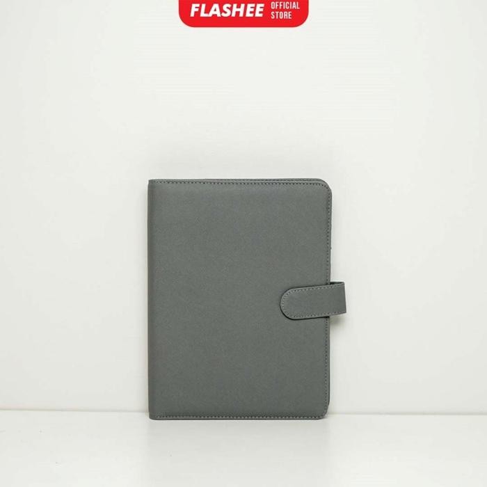 

FLASHEE JILID BINDER POLOS EKSKLUSIF A5 20 RING BINDER ORGANIZER WARNA A5 ABU-ABU MULTIFUNGSI