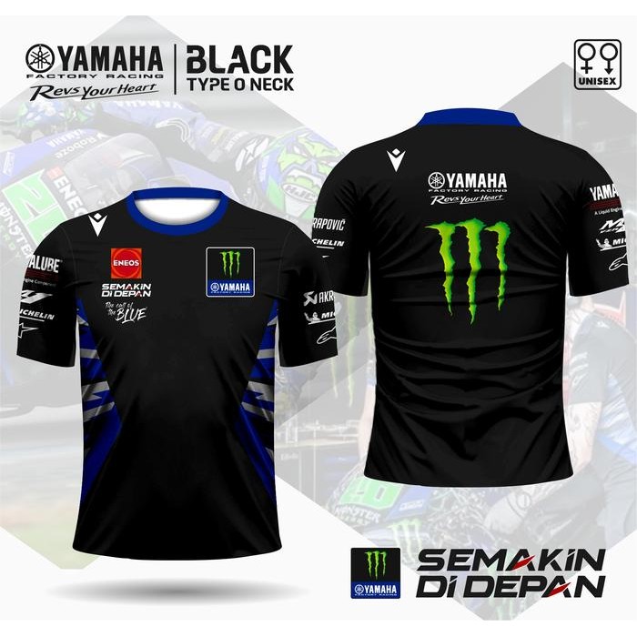 Jersey Crew Motogp Yamaha Monster 2025 Kaos Motogp Yamaha Kaos Racing New