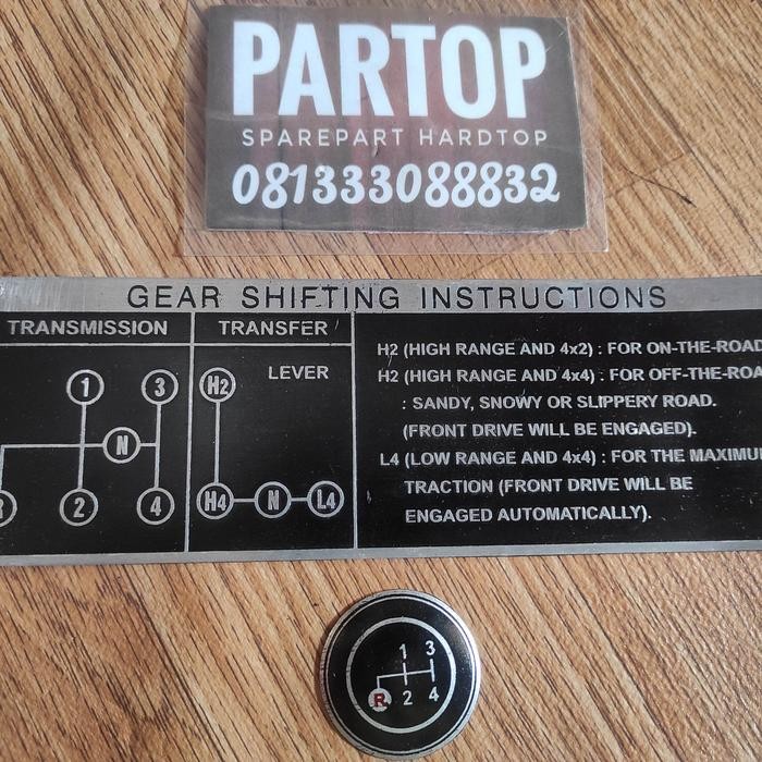 Emblem Laci Dan Knop Hardtop Bj40